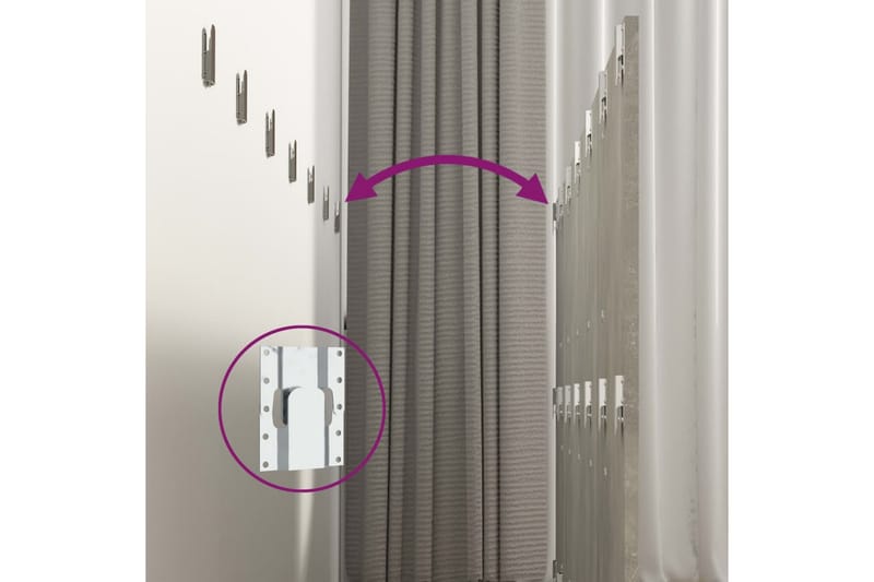 Vegghengt sengegavl betonggrå 240x1,5x80 cm konstruert tre - Grå - Møbler - Senger - Sengetilbehør & sengegavl - Sengegavl