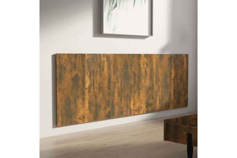 Veggmontert sengegavl røkt eik 240x1,5x80 cm konstruert tre - Brun - Møbler - Senger - Sengetilbehør & sengegavl - Sengegavl