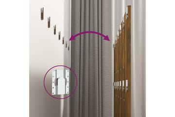 Veggmontert sengegavl røkt eik 240x1,5x80 cm konstruert tre - Brun - Møbler - Senger - Sengetilbehør & sengegavl - Sengegavl