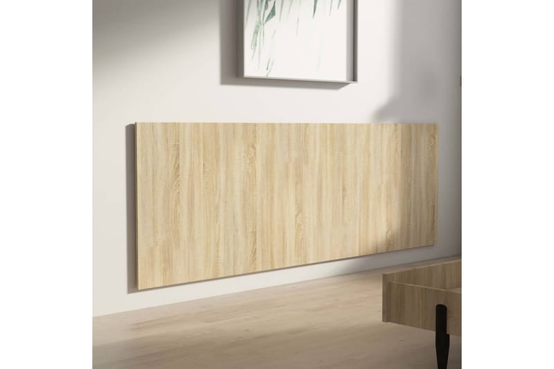 Veggmontert sengegavl sonoma eik 240x1,5x80 cm konstruert tr - Brun - Møbler - Senger - Sengetilbehør & sengegavl - Sengegavl