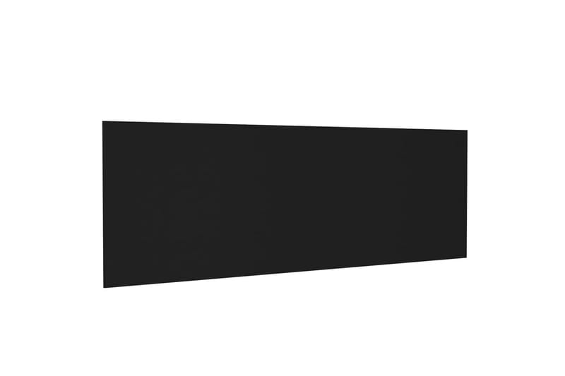 Veggmontert sengegavl svart 240x1,5x80 cm konstruert tre - Svart - Sengegavl