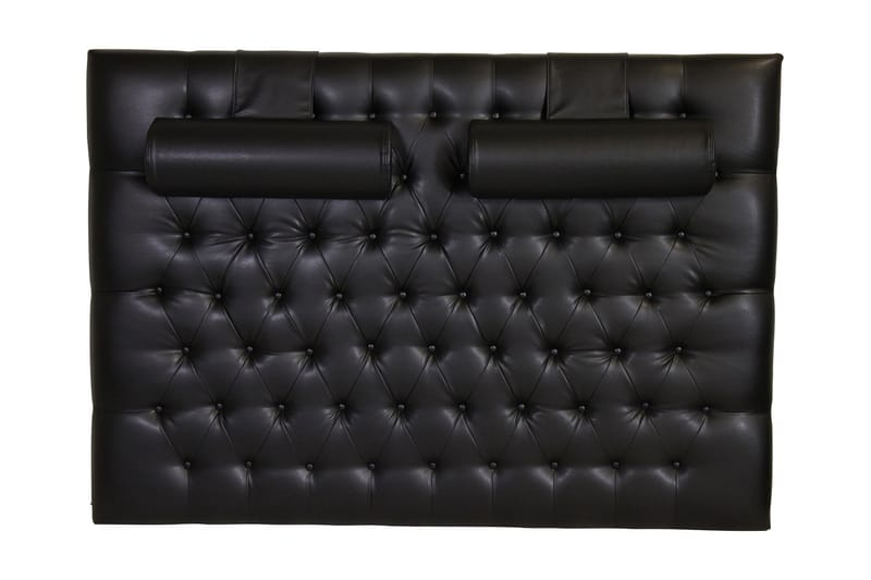 Vintage Sengegavl 210 cm Bonded Lær - Svart - Møbler - Senger - Sengetilbehør & sengegavl - Sengegavl