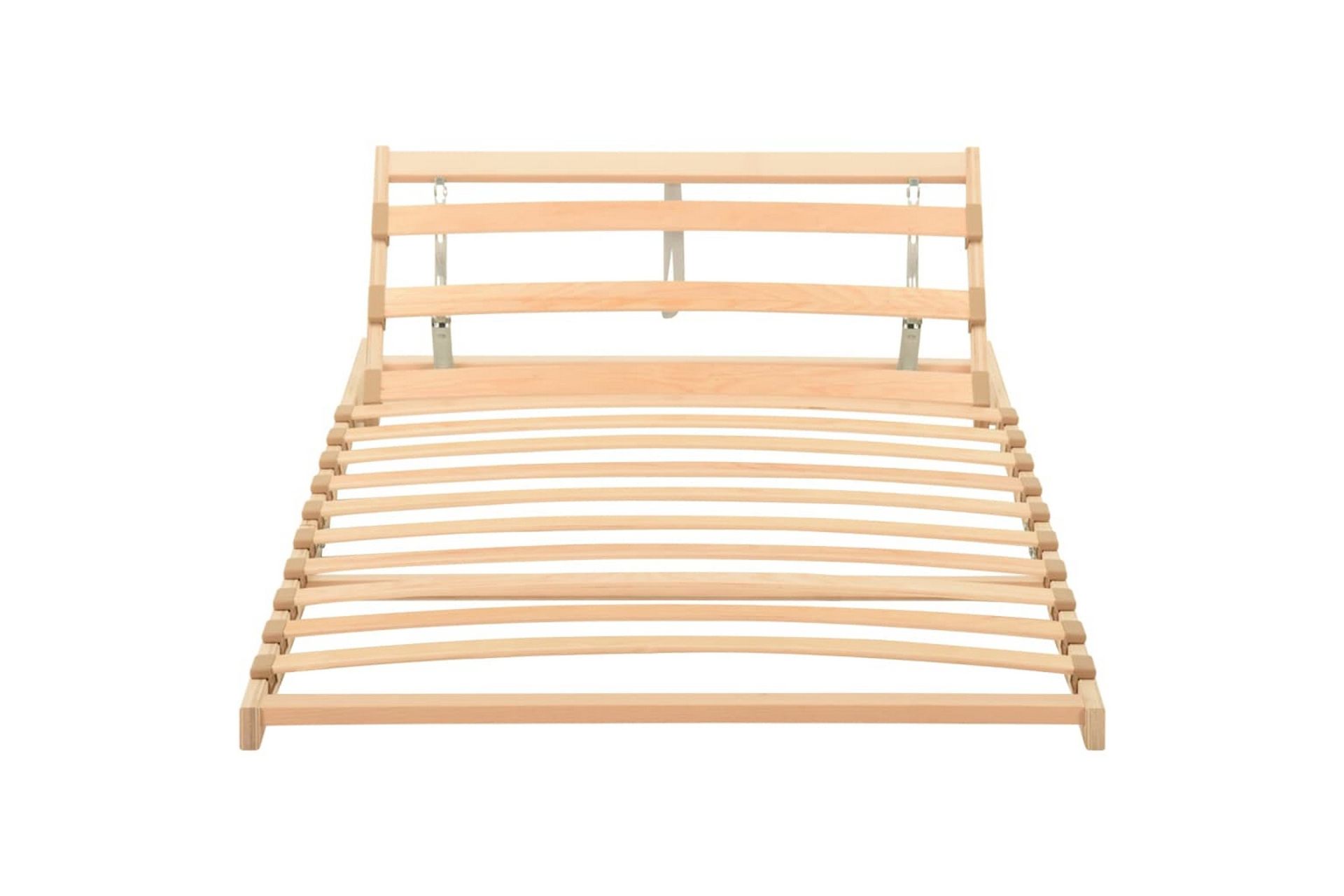 Spilebase med 13 lameller og justerbar hodegavl 90x200 cm - Brun - Møbler - Senger - Sengetilbehør & sengegavl - Ribbebunn