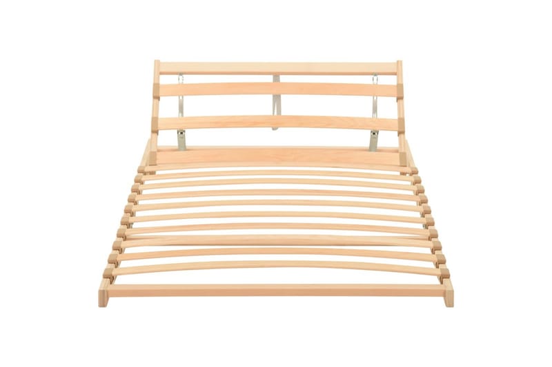 Spilebase med 13 lameller og justerbar hodegavl 90x200 cm - Brun - Møbler - Senger - Sengetilbehør & sengegavl - Ribbebunn