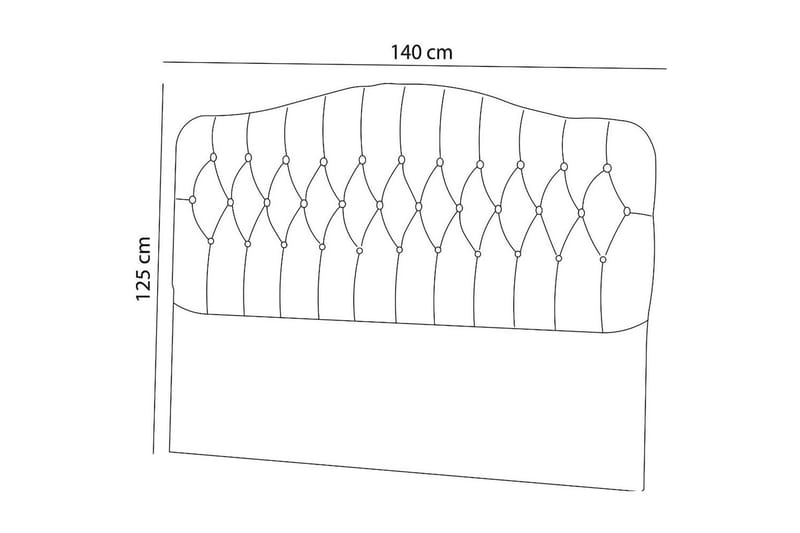 Subato Sengegavl 140 cm - Beige - Møbler - Senger - Sengetilbehør & sengegavl - Sengegavl