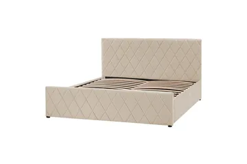 Sengramme og sengestamme Seng med oppbevaring Rochefort Beige 160x200 - Møbler - Senger - Sengeramme & sengestamme