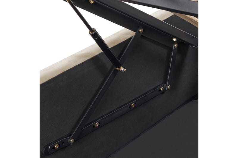 Sengramme og sengestamme Seng med oppbevaring Rochefort Beige 160x200 - Møbler - Senger - Sengeramme & sengestamme