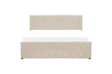 Sengramme og sengestamme Seng med oppbevaring Rochefort Beige 160x200 - Møbler - Senger - Sengeramme & sengestamme