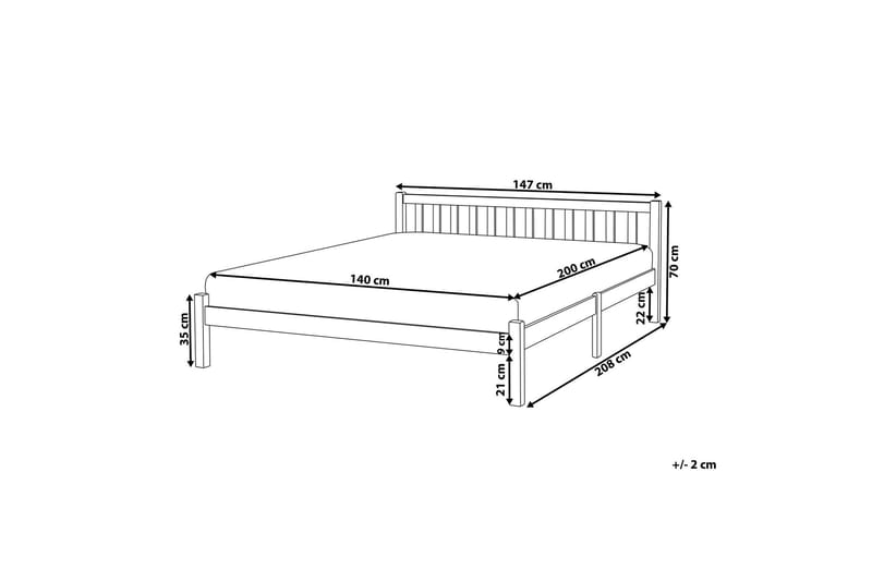 Shreyansh Sengramme 140x200 cm - Blå - Møbler - Senger - Sengeramme & sengestamme