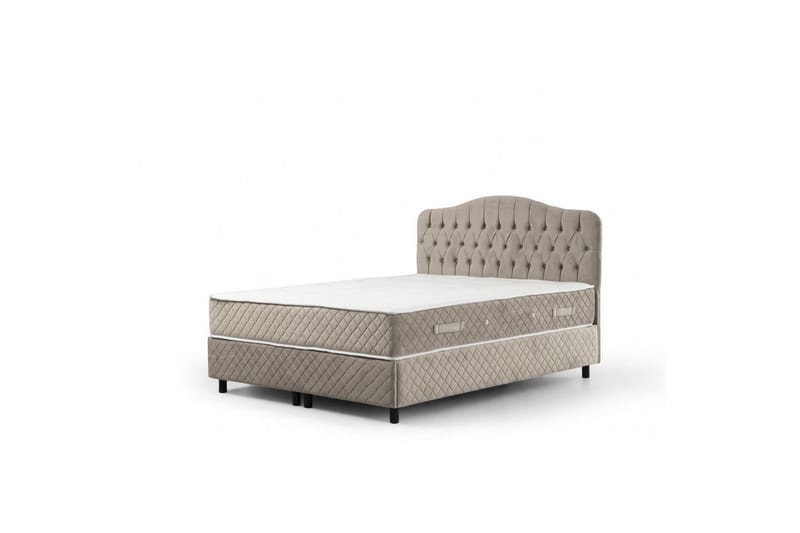 Subash Komplett Sengepakke 160x200 cm - Beige - Møbler - Senger - Komplett sengepakke