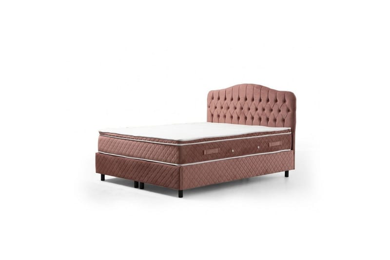 Subash Sengepakke Kontinentalseng 150x200 cm - Rødmende rosa - Møbler - Senger - Komplett sengepakke