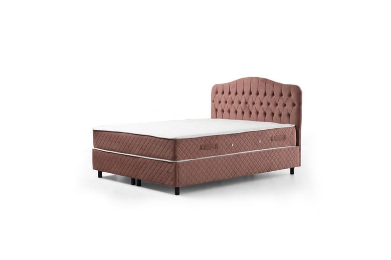 Subato Sengepakke Kontinentalseng 160x200 cm - Rødmende rosa - Møbler - Senger - Komplett sengepakke