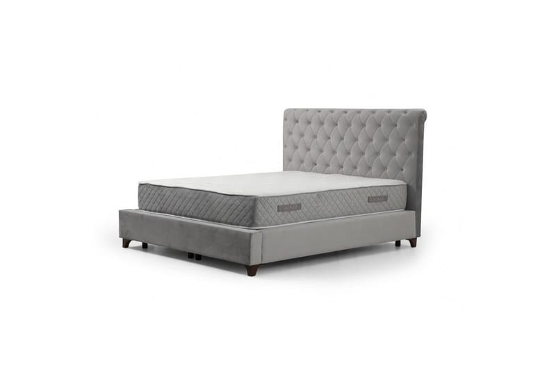 Subra Komplett Sengepakke 150x200 cm - Grå - Møbler - Senger - Komplett sengepakke