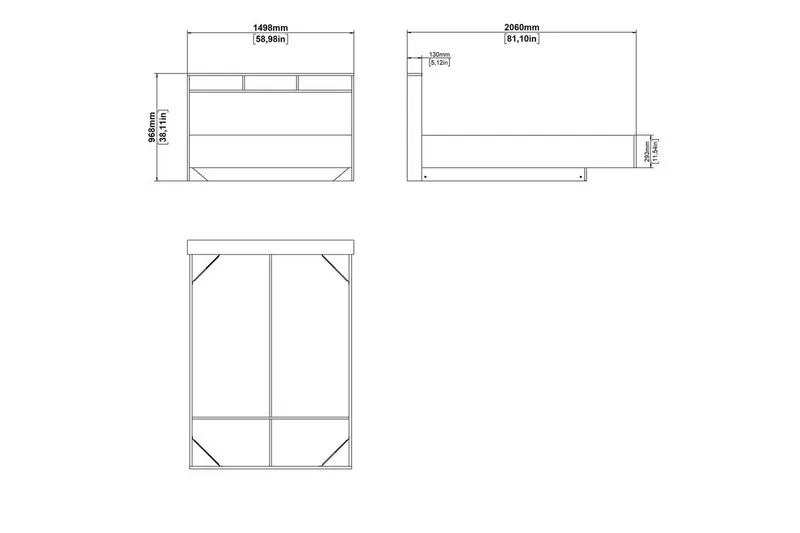 Sumita Sengeramme 140x190 cm - Natur/Hvit - Møbler - Senger - Sengeramme & sengestamme