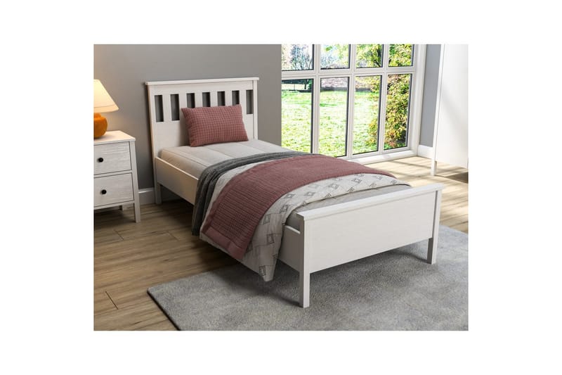 Sylven Sengeramme 90x190 cm - Natur/Hvit - Møbler - Senger - Sengeramme & sengestamme