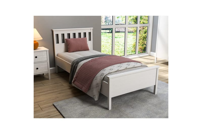 Sylven Sengeramme 90x190 cm - Natur/Hvit - Møbler - Senger - Sengeramme & sengestamme