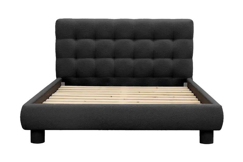 Teddy Komplett Sengpakke Sengeramme med Madrass 120x200 cm - Svart - Møbler - Senger - Komplett sengepakke