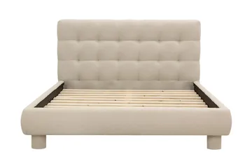 Teddy Komplett Sengpakke Sengeramme med Madrass 140x200 cm - Beige - Møbler - Senger - Komplett sengepakke