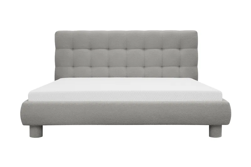 Teddy Komplett Sengpakke Sengeramme med Madrass 160x200 cm - Grå - Møbler - Senger - Komplett sengepakke