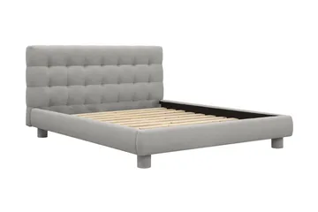 Teddy Komplett Sengpakke Sengeramme med Madrass 160x200 cm - Grå - Møbler - Senger - Komplett sengepakke