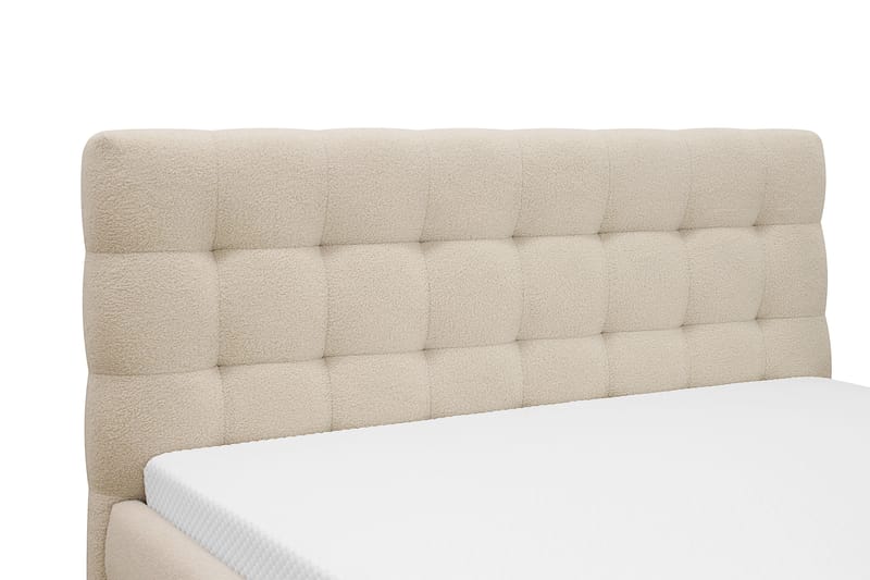 Teddy Komplett Sengpakke Sengeramme med Madrass 180x200 cm - Beige - Møbler - Senger - Komplett sengepakke