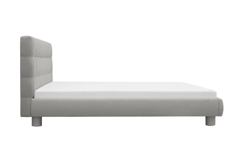 Teddy Komplett Sengpakke Sengeramme med Madrass 180x200 cm - Grå - Møbler - Senger - Komplett sengepakke