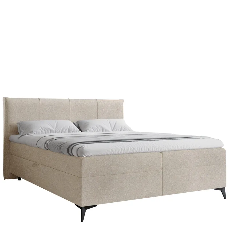 Thoros Komplett Sengepakke 140x200 cm Kontinentalseng med Oppbevaring, Beige