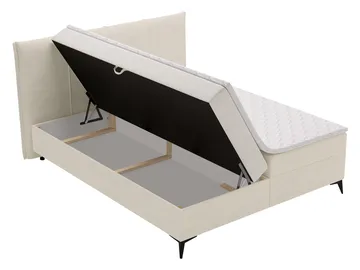 Thoros Komplett Sengepakke 140x200 cm Kontinentalseng med Oppbevaring - Hvit - Møbler - Senger - Komplett sengepakke