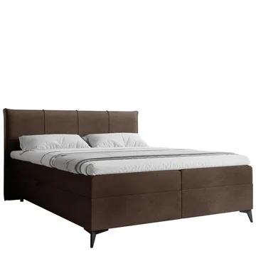 Thoros Komplett Sengepakke 160x200 cm Kontinentalseng med Oppbevaring - Brun - Møbler - Senger - Komplett sengepakke