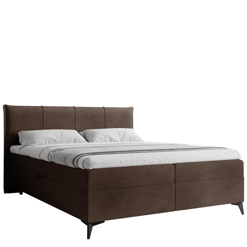 Thoros Komplett Sengepakke 160x200 cm Kontinentalseng med Oppbevaring, Brun