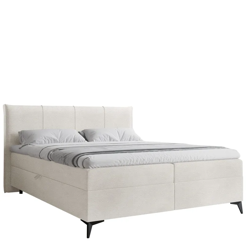 Thoros Komplett Sengepakke 160x200 cm Kontinentalseng med Oppbevaring, Hvit