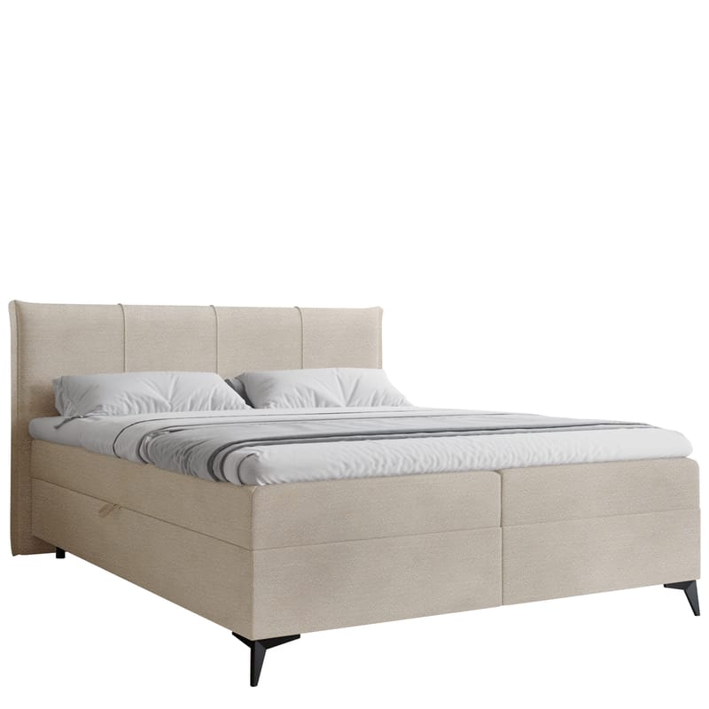 Thoros Komplett Sengepakke 180x200 cm Kontinentalseng med Oppbevaring, Beige