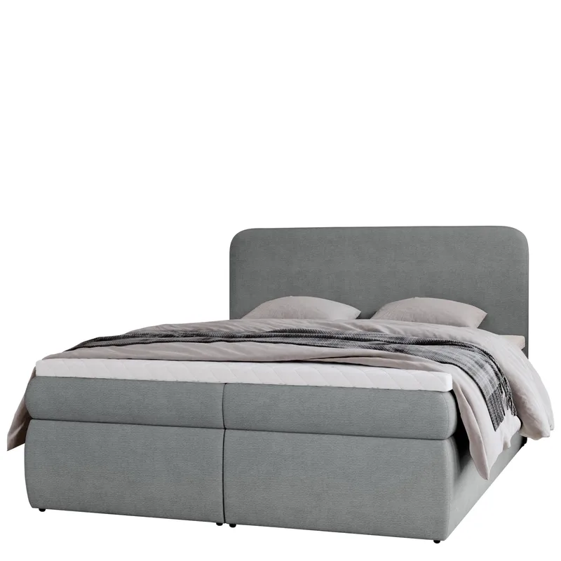 Thyrelis Sengepakke Kontinentalseng 160x200 cm med Oppbevaring og Løftefunksjon, Grå