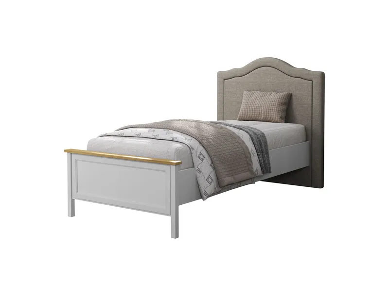 Tolina Sengeramme 100x200 cm, Krem, eik, grå