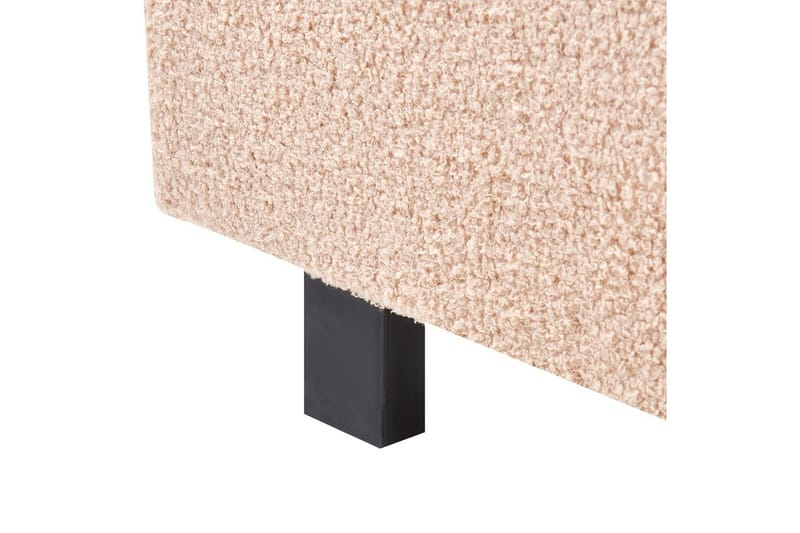 Vannseng Albi - Beige, svart/bouclé, 140x200 cm - Møbler - Senger - Vannsenger