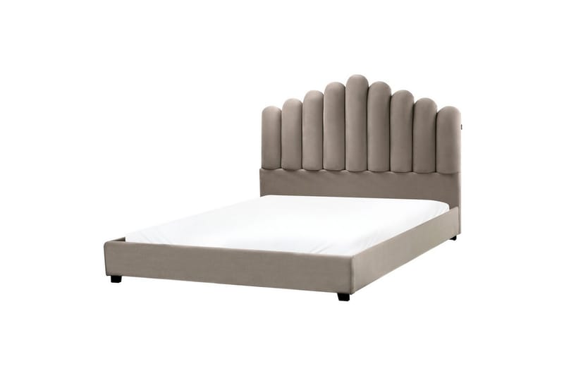 Vannseng Vincennes, Taupe, svart, 160x200 cm