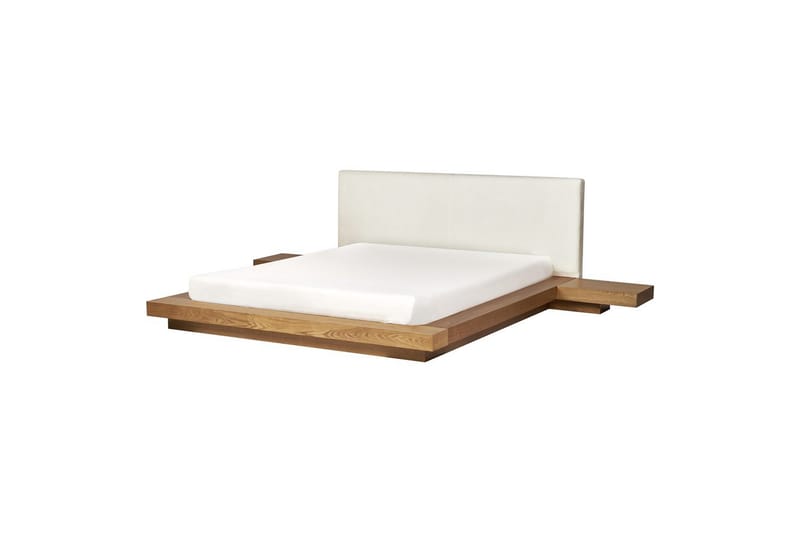 Vannseng Zen - Lyst tre, hvit, 160x200 cm - Møbler - Senger - Familieseng