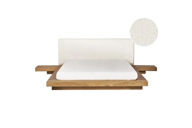 Vannseng Zen - Lyst tre, hvit, 160x200 cm - Møbler - Senger - Familieseng