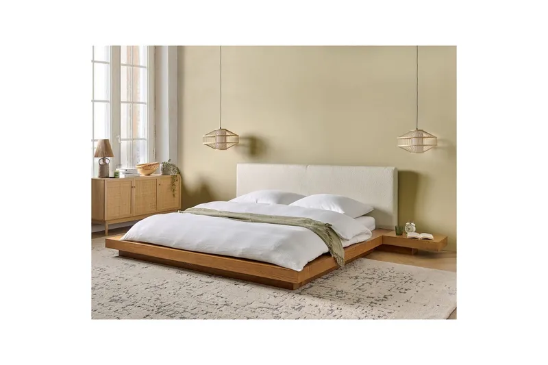 Vannseng Zen - Naturlig, hvit, 180x200 cm - Møbler - Senger - Familieseng