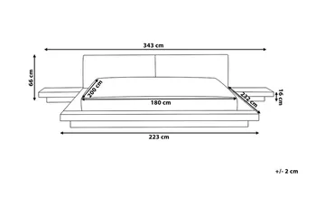 Zen Vannseng 180 | 200 cm - Tre / Natur - Møbler - Senger - Vannsenger