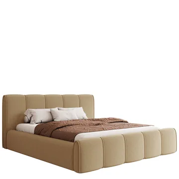 Varlinor Sengeramme 120x200 cm med Oppbevaring - Mørk beige - Møbler - Senger - Sengeramme & sengestamme