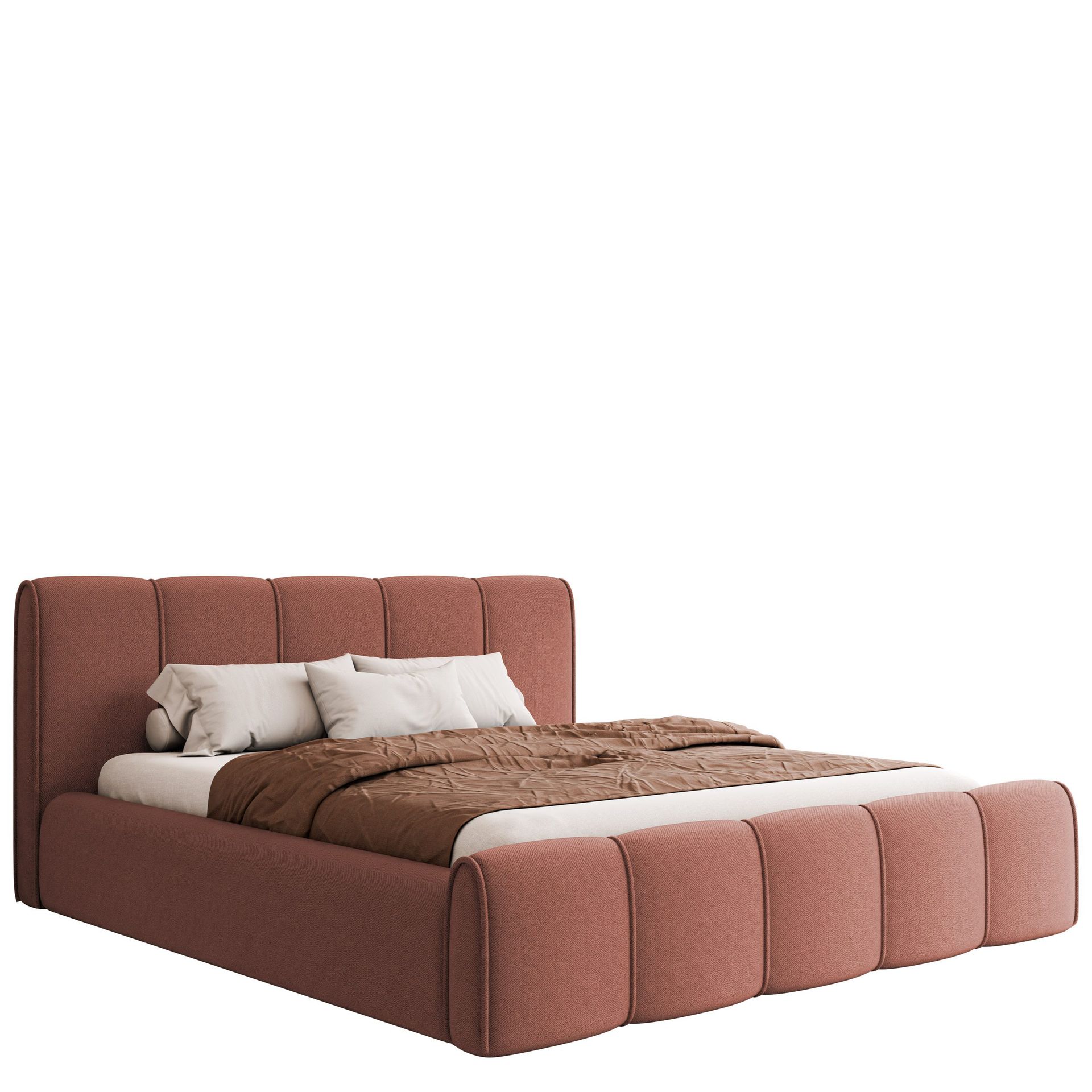 Varlinor Sengeramme 160x200 cm med Oppbevaring - Rosa