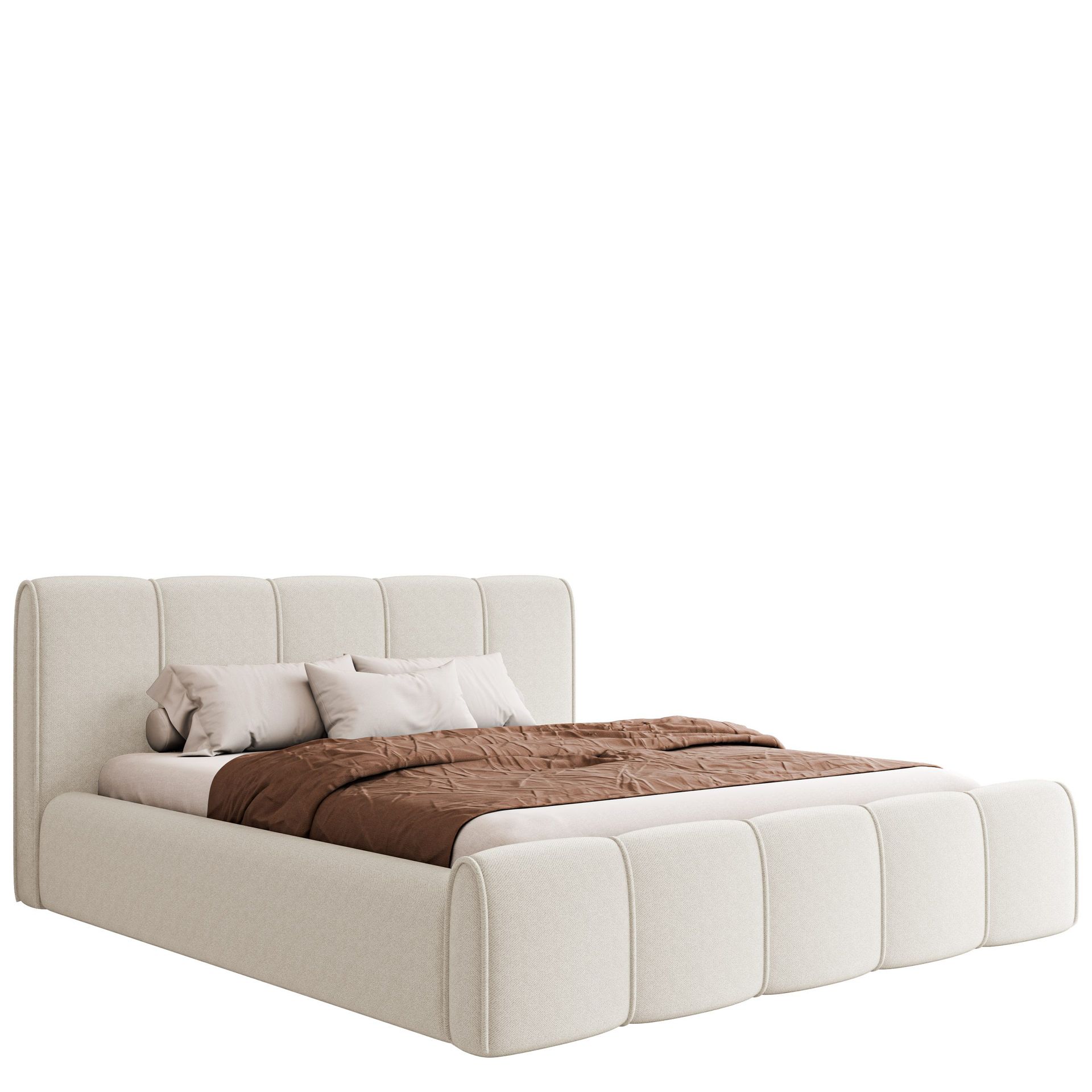Varlinor Sengeramme 180x200 cm med Oppbevaring - Hvit