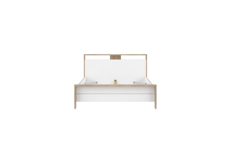 Varun Sengeramme 140x190 cm - Hvit/Natur - Møbler - Senger - Sengeramme & sengestamme