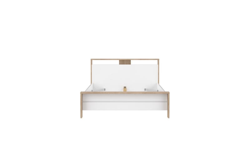 Varun Sengeramme 140x190 cm - Hvit/Natur - Møbler - Senger - Sengeramme & sengestamme