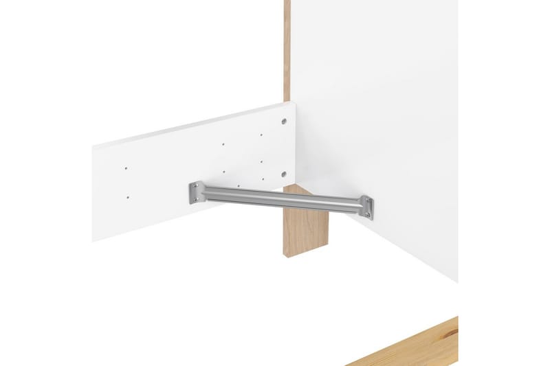 Varun Sengeramme 140x190 cm - Hvit/Natur - Møbler - Senger - Sengeramme & sengestamme