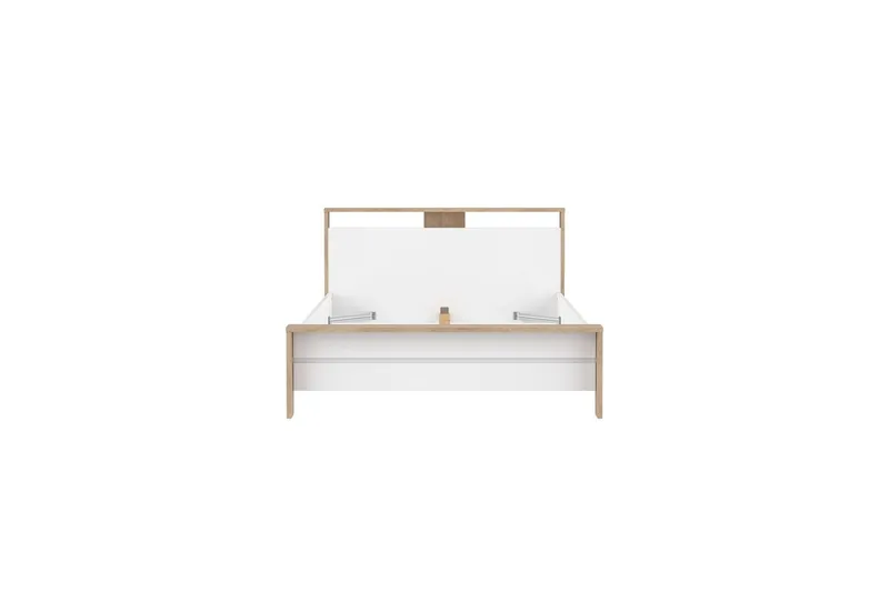 Varun Sengeramme 140x200 cm - Hvit/Natur - Møbler - Senger - Sengeramme & sengestamme