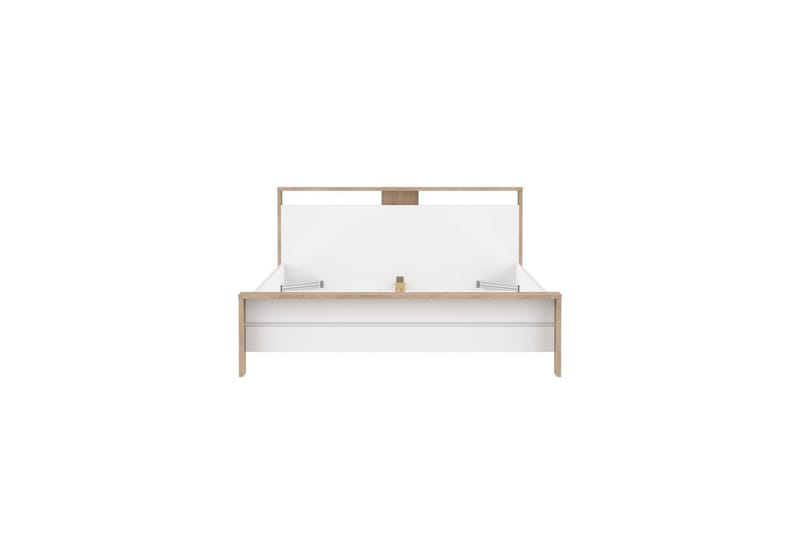 Varun Sengeramme 160x200 cm - Hvit/Natur - Møbler - Senger - Sengeramme & sengestamme