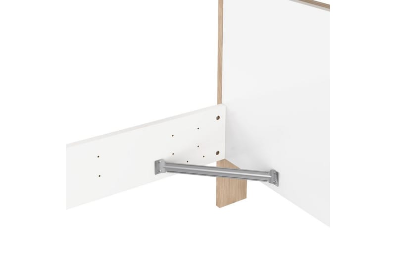 Varun Sengeramme 160x200 cm - Hvit/Natur - Møbler - Senger - Sengeramme & sengestamme