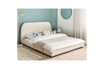 Vattensäng Beliani Roisel Bouclé, 160x200 cm Beige||Black 160x200 VALUE_MISSING_2 - Møbler - Senger - Vannsenger